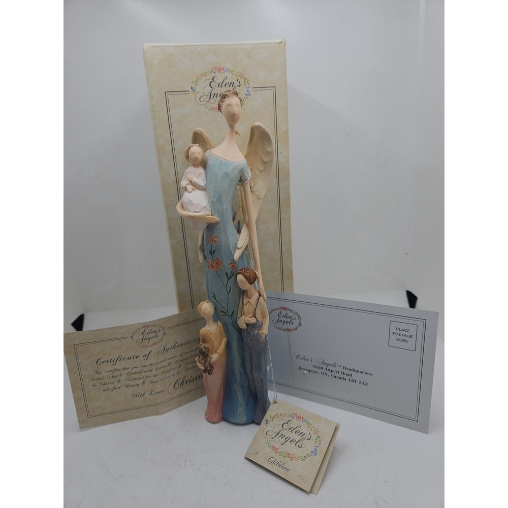 VINTAGE EDEN'S ANGELS FIGURINE CHILDREN #301102 GIFTCRAFT 2006